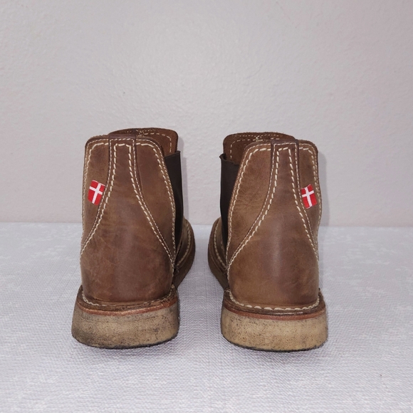 DUCKFEET Roskilde Chelsea Ankle Boots EU 39 Brown Leather Booties - Picture 6 of 9